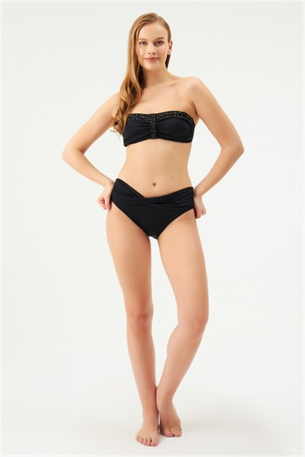 Eros Straplez Toparlayıcı Bikini Takımı 1008ESBK Siyah 1008ESBK-SİYAH