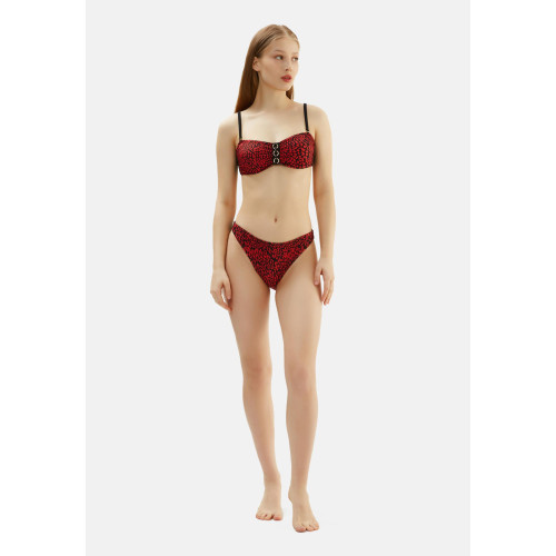 Eros Toparlayıcı Straplez Bikini Takım Desenli 2038ESBK 2038ESBK-DESENLİ