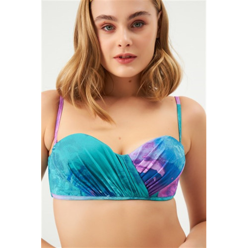 Eros Kaplı Straplez Bikini Takımı 1031ESBK Desenli 1031ESBK-DESENLİ