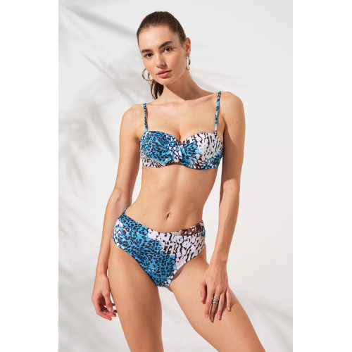 Pierre Cardin Clarke Kaplı Straplez Bikini Takım 231231-T 231231-T-OCEAN