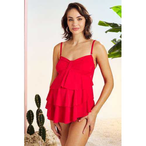 Pierre Cardin Straplez Volanlı Hamile Tankini 211508 211508-SAKS