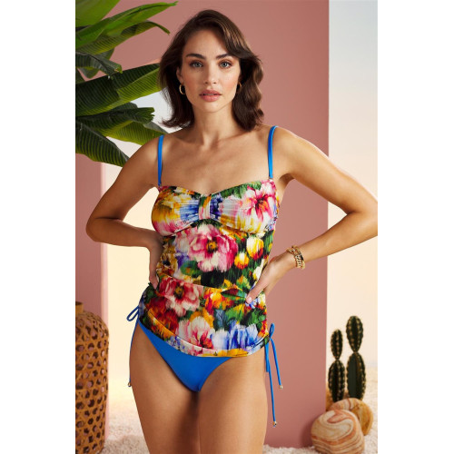 Pierre Cardin Soft Straplez Tankini Takım 211502 Desenli Desenli