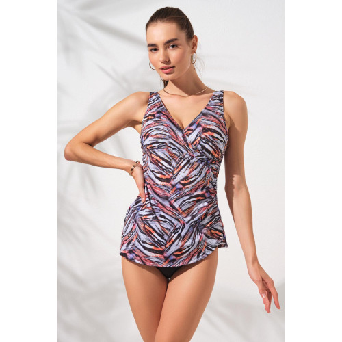 Pierre Cardin Mara Kruvaze Formlu Tankini Takım 231501-T 231501-T-TİGER