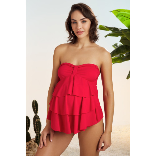 Pierre Cardin Straplez Volanlı Hamile Tankini 211508 211508-SAKS