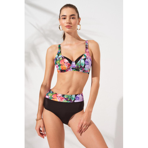 Pierre Cardin Herve Toparlayıcı Balenli Bikini Takım Violet 231230-D 231230-D