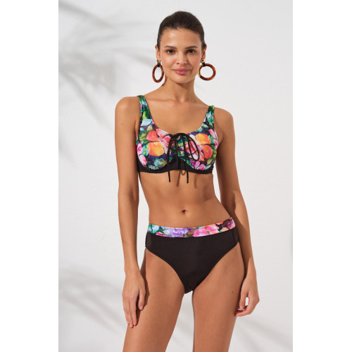 Pierre Cardin Melt Toparlayıcı Balenli Bikini Takım Violet 231234-D 231234-D-VİOLET