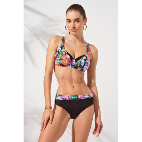 Pierre Cardin Herve Toparlayıcı Balenli Bikini Takım Violet 231230-D 231230-D