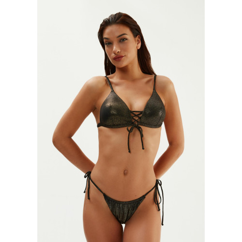 Eros Bant Detaylı Kaplı Üçgen String Bikini Takım Bronz 2579ESMM 2579ESMM-BRONZ