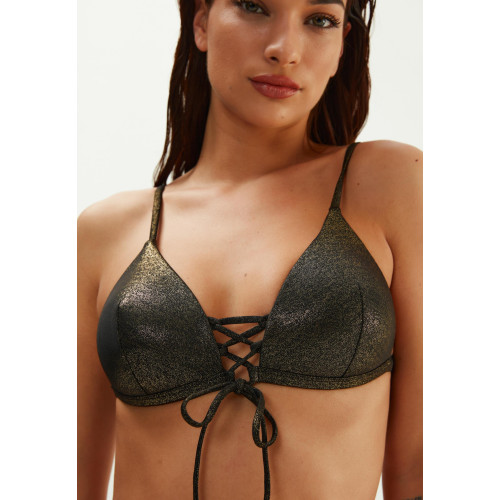 Eros Bant Detaylı Kaplı Üçgen String Bikini Takım Bronz 2579ESMM 2579ESMM-BRONZ